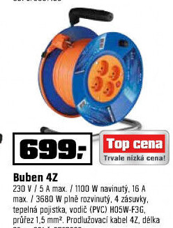 Prodlužovací kabel na bubnu Emos