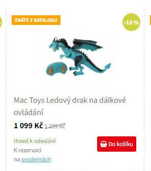 Mac Toys Ledový drak na dálkové ovládání