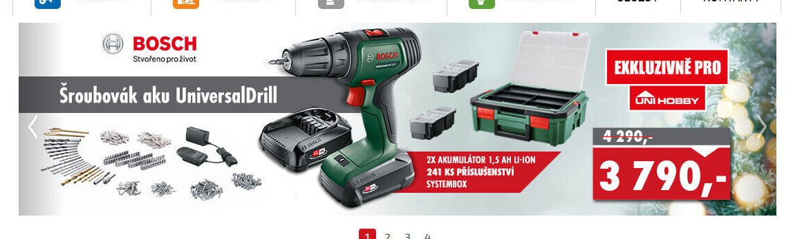 Šroubovák aku UniversalDrill - UNI HOBBY akcniletaky.com