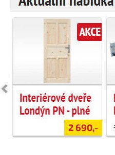 Interiérové dveře Londýn PN - plné - UNI HOBBY akcniletaky.com