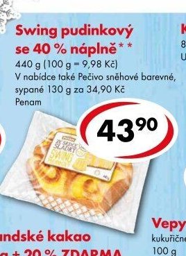 Swing pudinkový se 40 % náplně