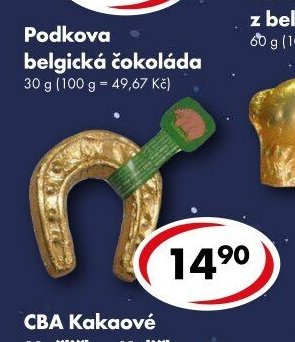 Podkova belgická čokoládá