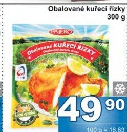 Kuřecí řízečky obalované mražené Pajero