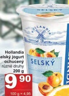 Ochucený jogurt selský Hollandia