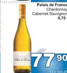 Víno Chardonnay Palais de France