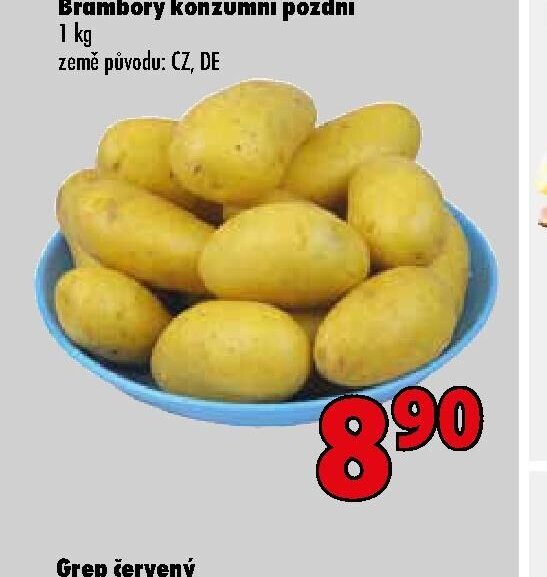 Brambory konzumní pozdní