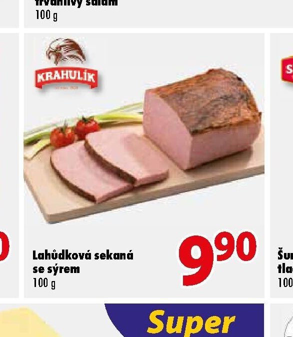 Lahůdková sekaná se sýrem