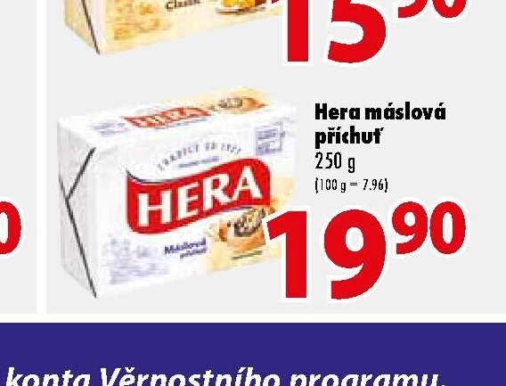 Hera máslová příchuť