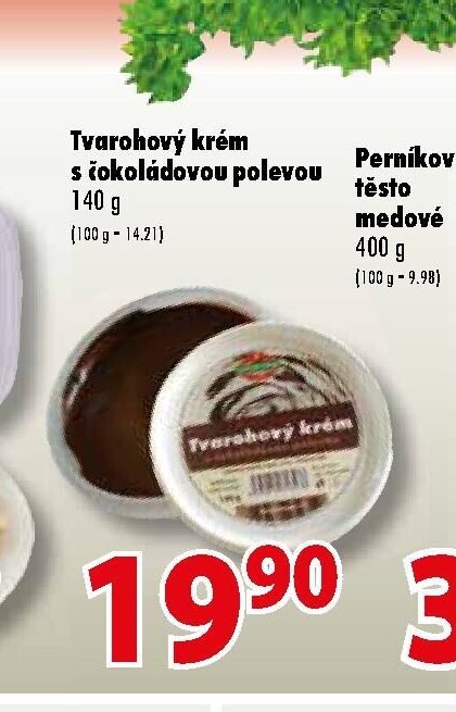 Tvarohový krém s čokoládovou polevou 140 g
