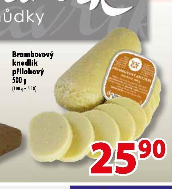 Bramborový knedlík přílohový 500 g