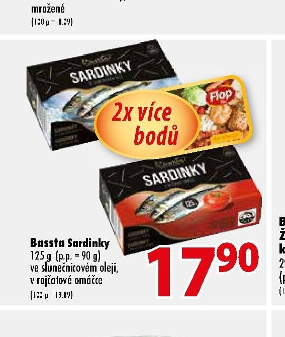 Bassta Sardinky 125 g