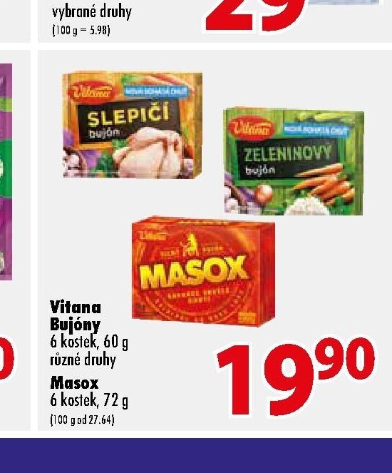 Vitana Bujóny 6 kostek, 60 g