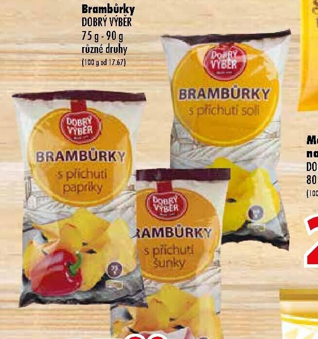 Brambůrky DOBRÝ VÝBĚR 75 g - 90 g