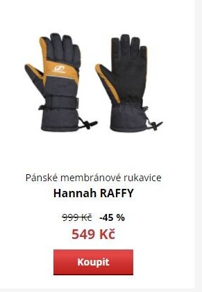 Pánské membránové rukavice Hannah RAFFY