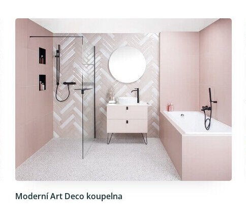 Moderní Art Deco koupelna