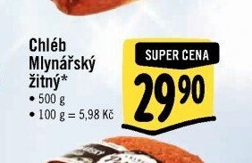 Chléb Mlynářský žitný