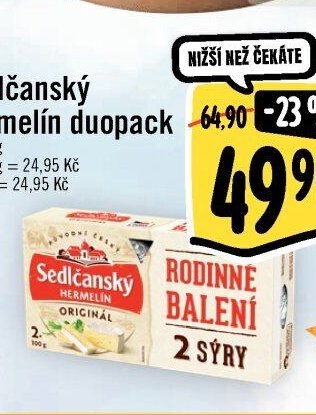 Sedlčanský Hermelín duopack