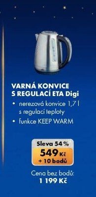 Varná konvice s regulací ETA Digi
