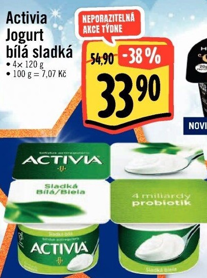 Bílý jogurt Activia Danone