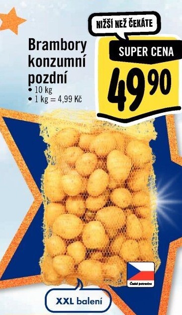 Brambory konzumní pozdní