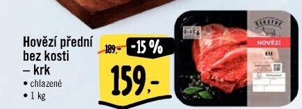 Hovězí přední bez kosti - krk Albert