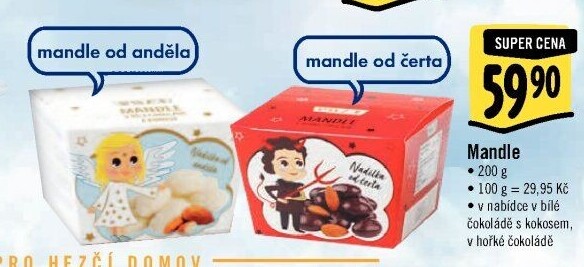 Mandle v čokoládě Poex