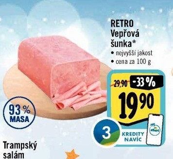 Šunka vepřová nejvyšší jakosti Albert Retro