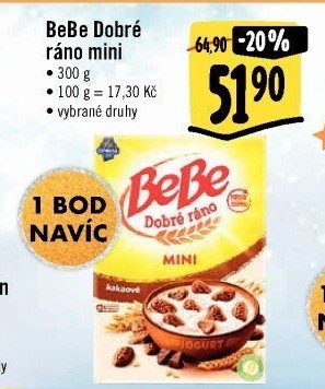 Sušenky BeBe Dobré ráno mini Opavia