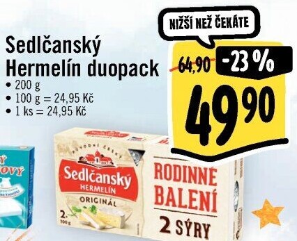 Sýr Hermelín Sedlčanský