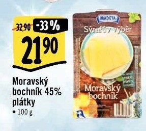 Sýr Moravský bochník 45% Sýrařův výběr Madeta