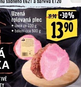 Uzená rolovaná plec Kostelecké uzeniny
