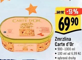 Zmrzlina ve vaničce Carte D'