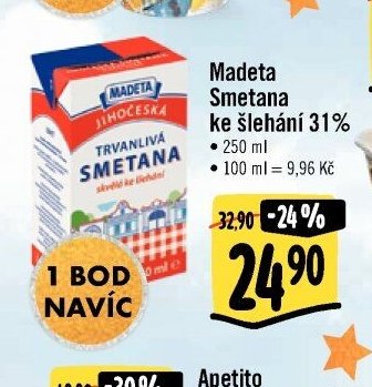 Madeta Smetana ke šlehání 31%