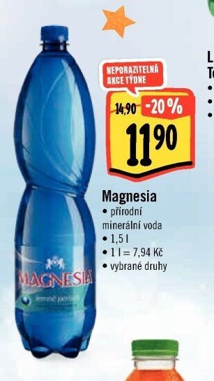 Magnesia přírodní minerální voda