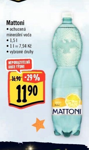 Mattoni ochucená minerální voda