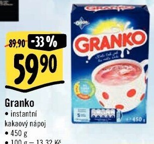 Instantní kakao Granko