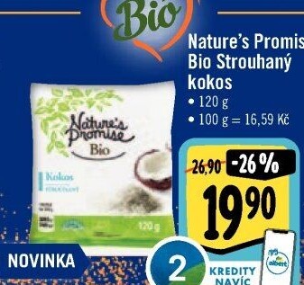 Kokos strouhaný bio Nature'