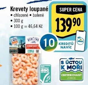 Krevety loupané Albert