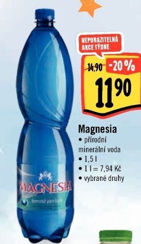 Přírodní voda Magnesia