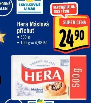 Tuk s máslovou příchutí Hera