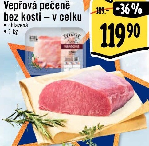 Vepřová pečeně bez kosti Albert