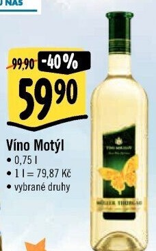 Vína Motýl Víno Mikulov