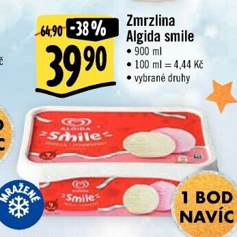 Zmrzlina ve vaničce Smile Algida