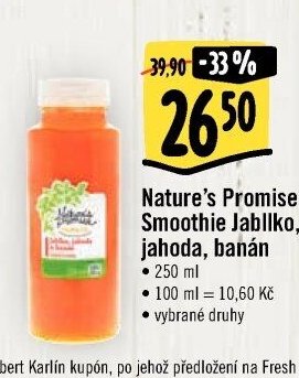 Nature's Promise Smoothie Jablko, jahoda, banán