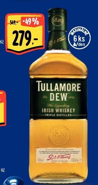 Whisky irská Tullamore Dew