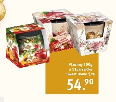 Sweet Home svíčky 100g a 115g