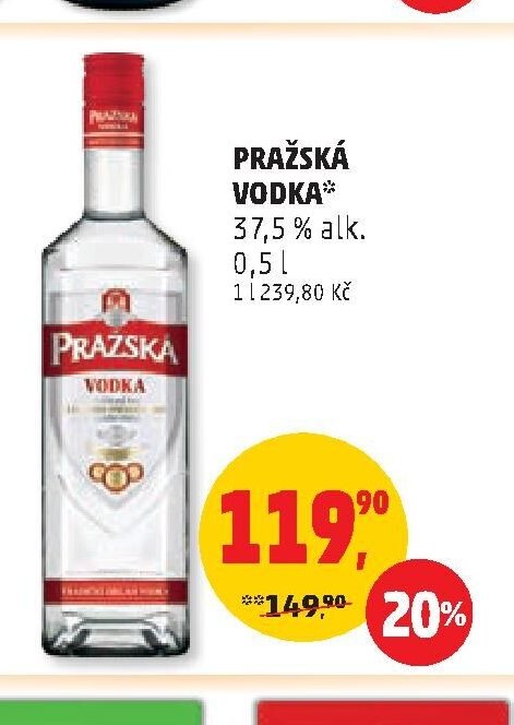 PRAŽSKÁ VODKA 0,5 l