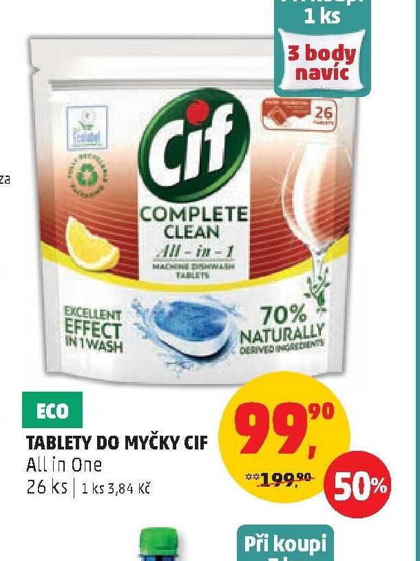 Eco tablety do myčky Cif