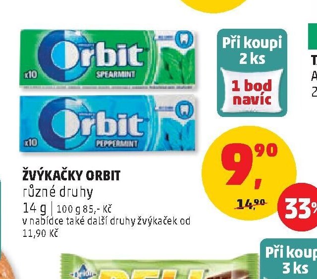 Žvýkačky Orbit