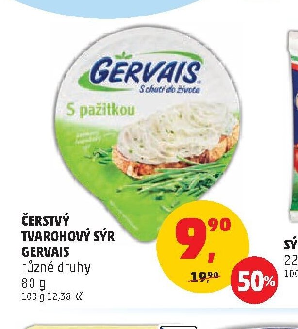 ČERSTVÝ TVAROHOVÝ SÝR GERVAIS